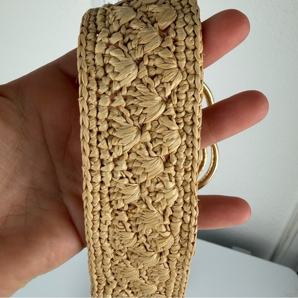 Sezane Selena Belt Natural Raffia No-Hole - Picture 13 of 15